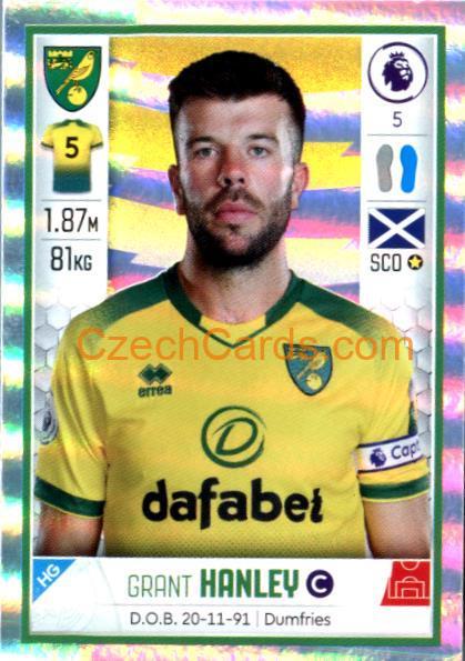 Grant Hanley 2020 Panini Football Premier League sticker metal #440