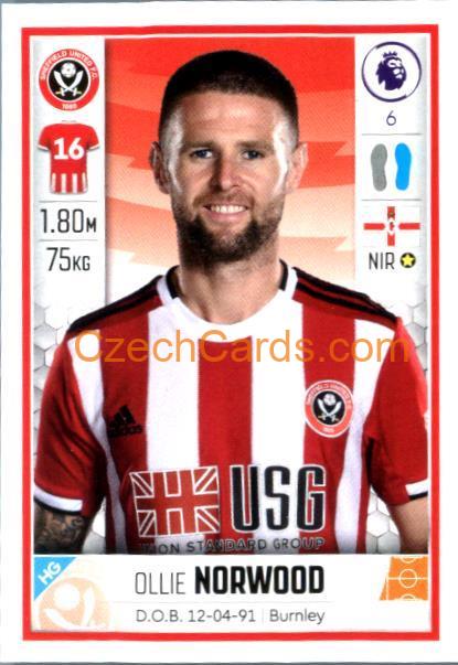 Oliver Norwood 2020 Panini Football Premier League sticker #477