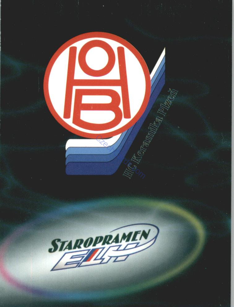 HC Keramika Plzeň Team Logo OFS 1998/99