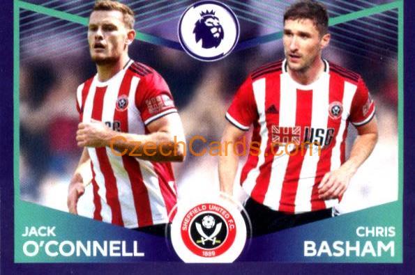 Jack O'Connell / Chris Basham (Power Pair) 2020 Panini Football Premier League sticker #491
