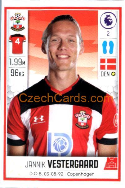 Jannik Vestergaard 2020 Panini Football Premier League sticker #497