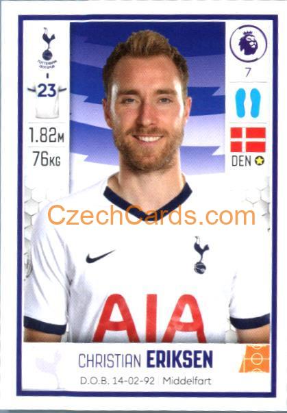 Christian Eriksen 2020 Panini Football Premier League sticker #539