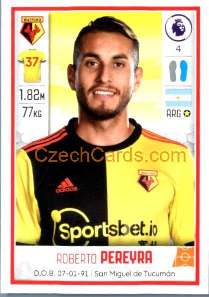 Roberto Pereyra 2020 Panini Football Premier League sticker #566