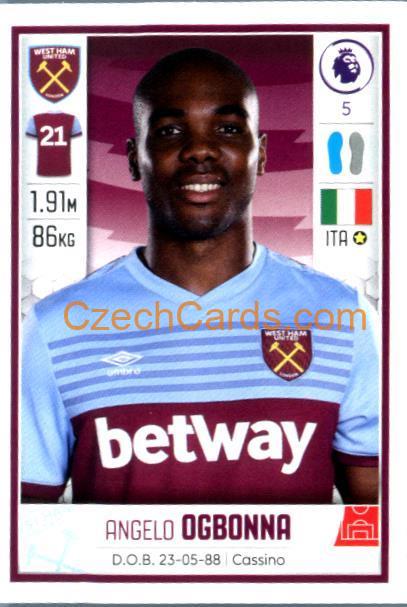 Angelo Ogbonna 2020 Panini Football Premier League sticker #586