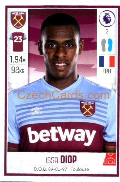 Issa Diop 2020 Panini Football Premier League sticker #587