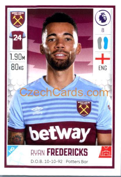 Ryan Fredericks 2020 Panini Football Premier League sticker #588