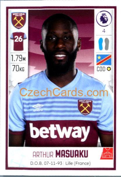 Arthur Masuaku 2020 Panini Football Premier League sticker #589