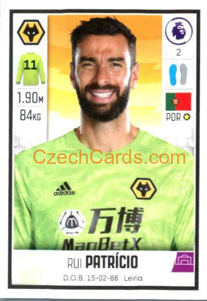 Rui Patrício 2020 Panini Football Premier League sticker #609