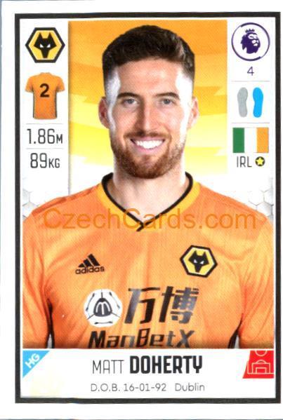 Matt Doherty 2020 Panini Football Premier League sticker #611