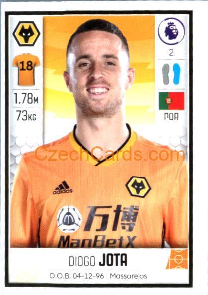 Diogo Jota 2020 Panini Football Premier League sticker #622