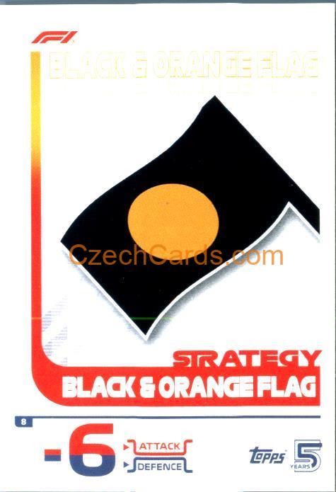 Black & Orange Flag 2024 Topps Turbo Attax #8