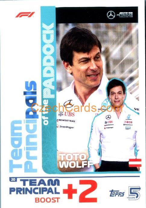 Toto Wolff 2024 Topps Turbo Attax #20