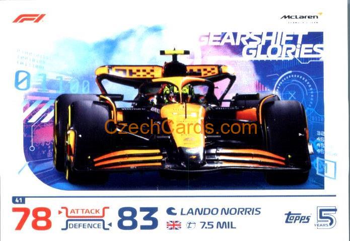 Lando Norris 2024 Topps Turbo Attax #41