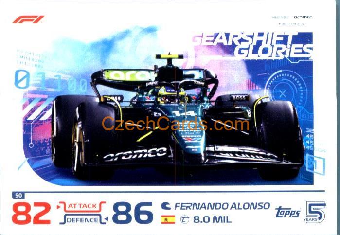 Fernando Alonso 2024 Topps Turbo Attax #50