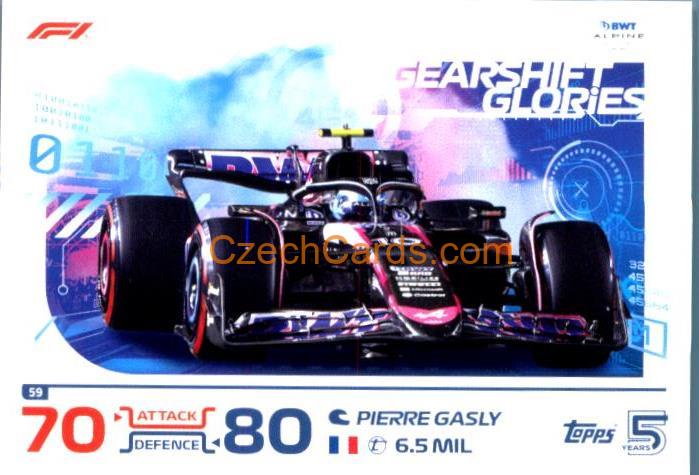 Pierre Gasly 2024 Topps Turbo Attax #59