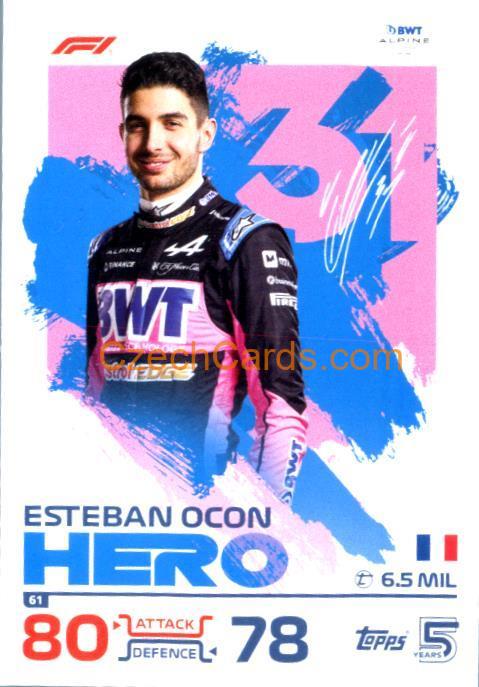 Esteban Ocon 2024 Topps Turbo Attax #61
