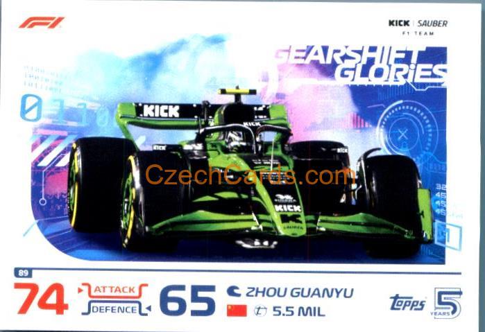 Zhou Guanyu 2024 Topps Turbo Attax #89