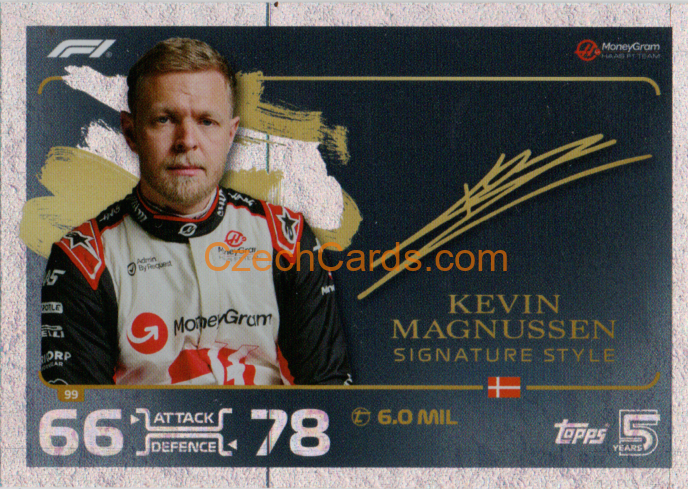 Kevin Magnussen 2024 Topps Turbo Attax Signature Style #99