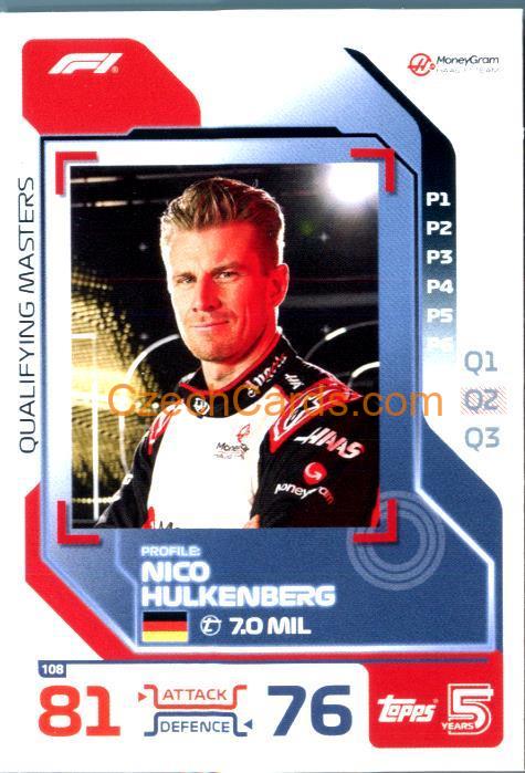 Nico Hulkenberg Qualifying Master 2024 Topps Turbo Attax #108