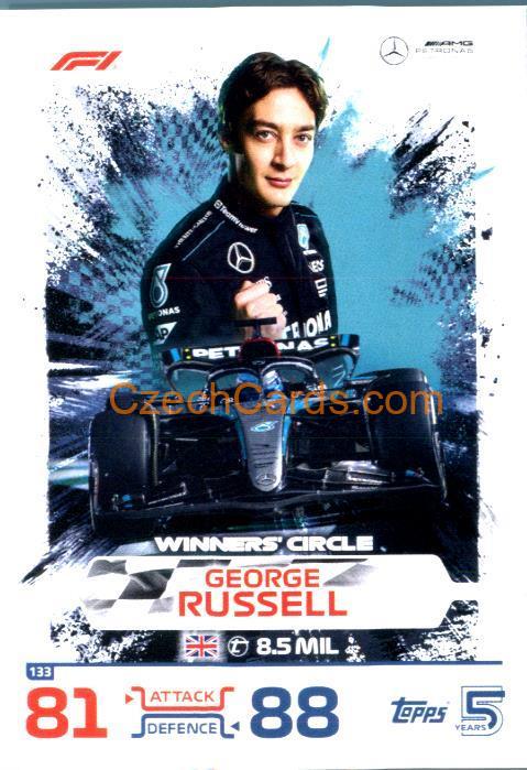 George Russell F1 Winners 2024 Topps Turbo Attax #133
