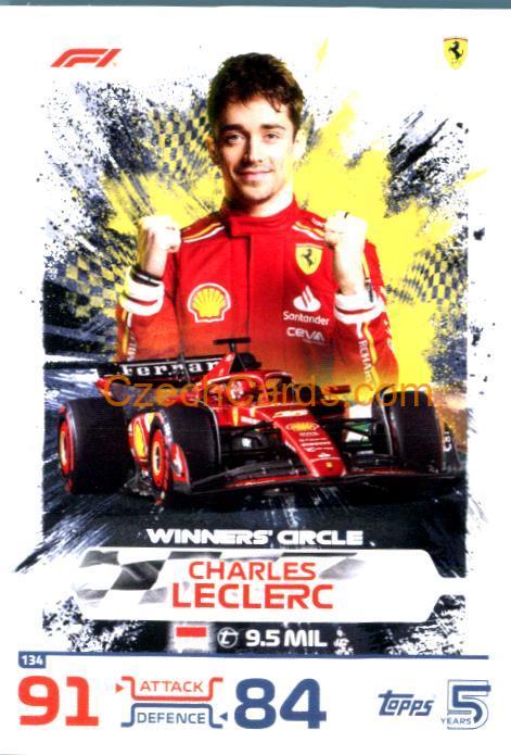 Charles Leclerc F1 Winners 2024 Topps Turbo Attax #134