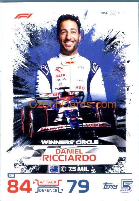 Daniel Ricciardo F1 Winners 2024 Topps Turbo Attax #139