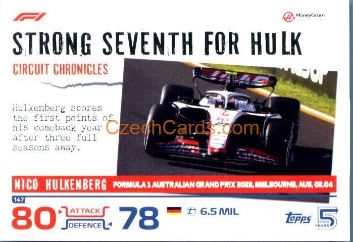 Nico Hulkenberg Circuit Chronicles 2024 Topps Turbo Attax #147