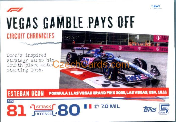 Esteban Ocon Circuit Chronicles 2024 Topps Turbo Attax #165