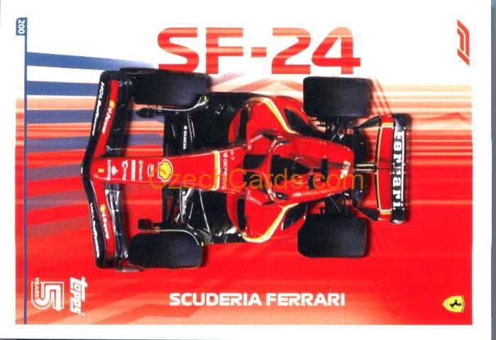Ferrari F1 Team Cars 2024 Topps Turbo Attax #200