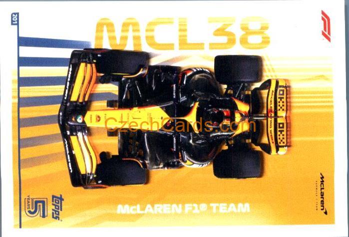 McLaren F1 Team Cars 2024 Topps Turbo Attax #201