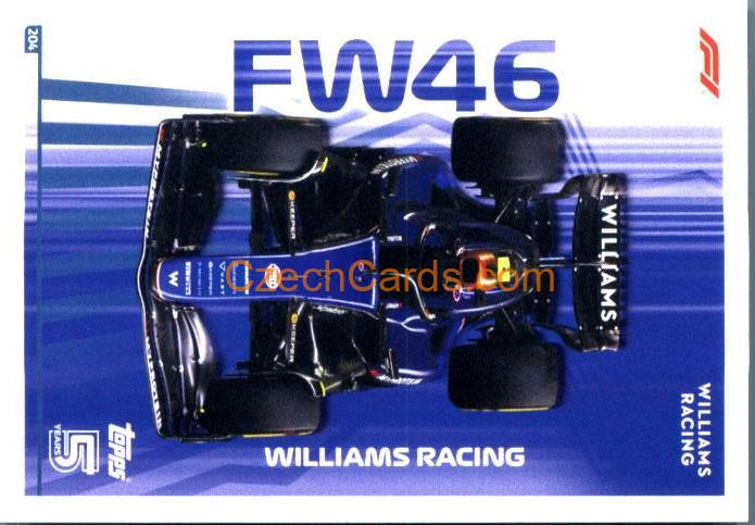 Williams F1 Team Cars 2024 Topps Turbo Attax #204