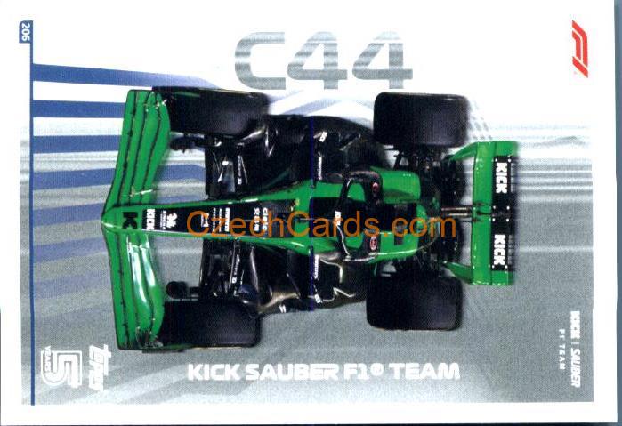 Kick Sauber F1 Team Cars 2024 Topps Turbo Attax #206