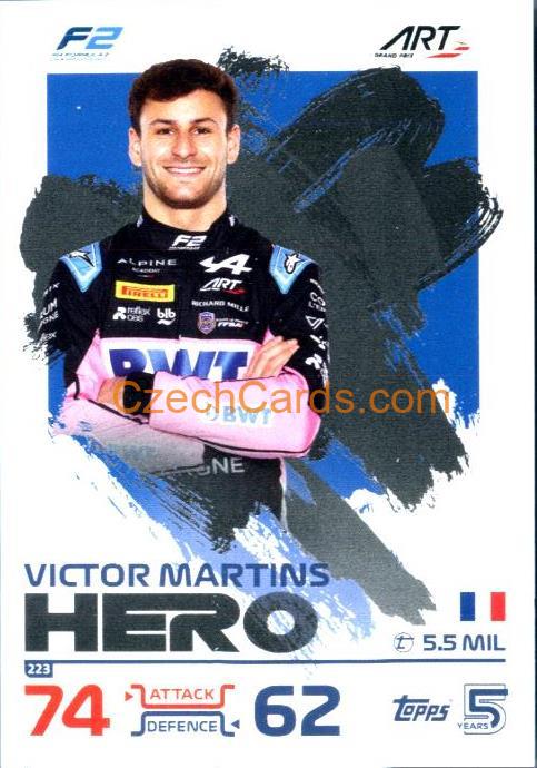 Victor Martins F2 Hero 2024 Topps Turbo Attax #223