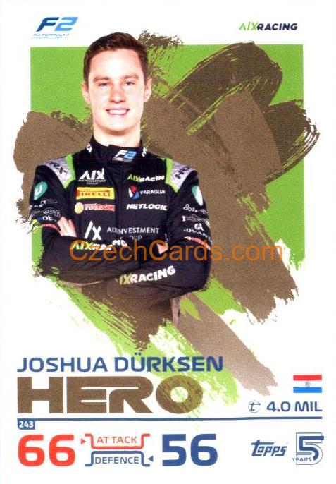 Joshua Durksen Marti F2 Hero 2024 Topps Turbo Attax #243