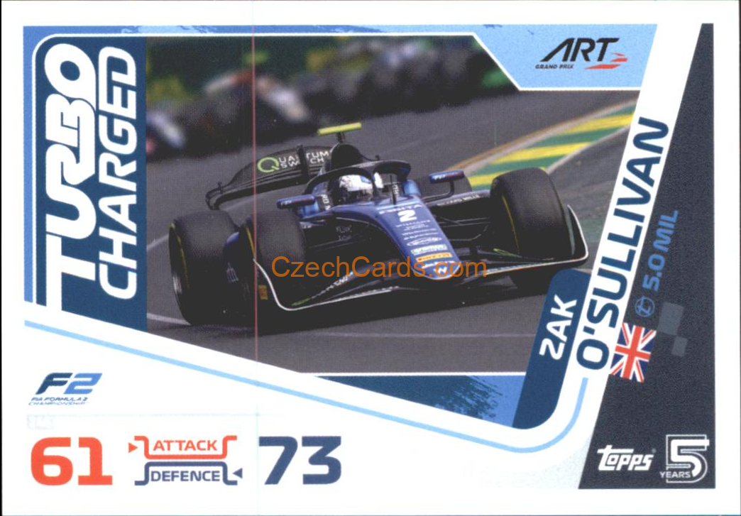 Zak O'Sullivan F2 Turning Point 2024 Topps Turbo Attax #246
