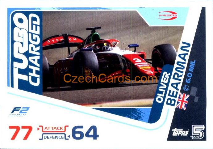 Oliver Bearman F2 Turning Point 2024 Topps Turbo Attax #247