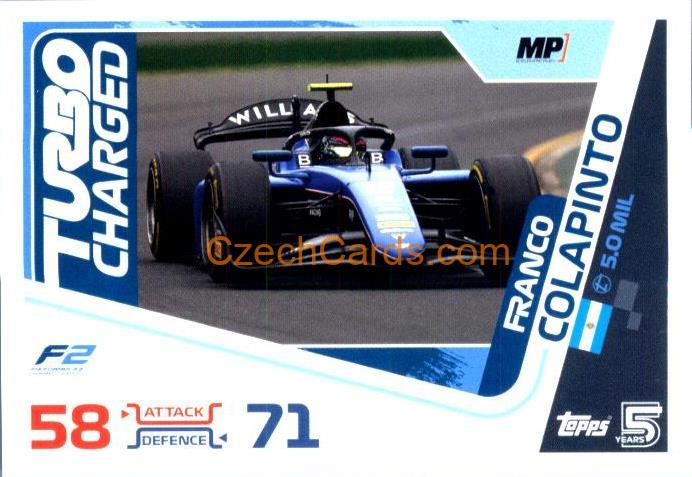 Franco Colapinto F2 Turning Point 2024 Topps Turbo Attax #256