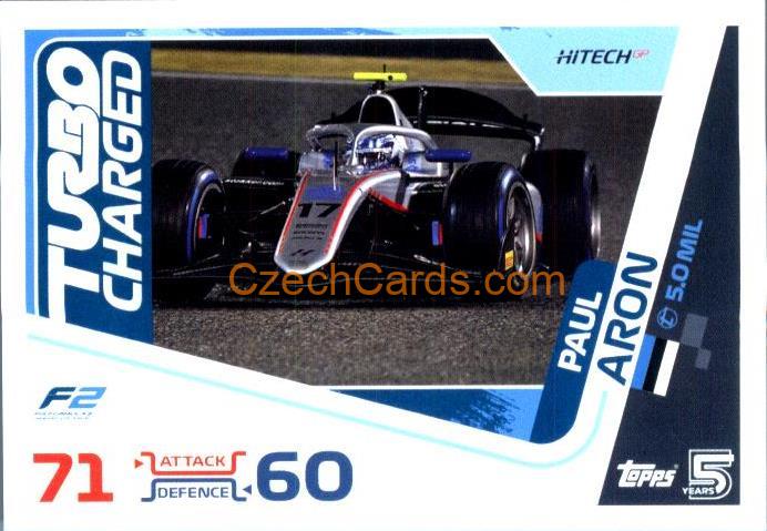 Paul Aron F2 Turning Point 2024 Topps Turbo Attax #260