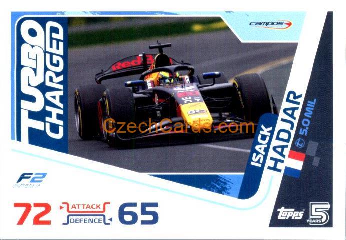 Isack Hadjar F2 Turning Point 2024 Topps Turbo Attax #261