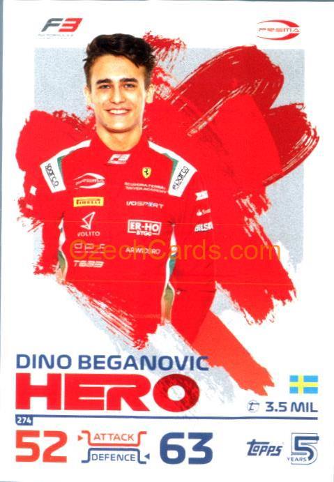 Dino Beganovic F3 Hero 2024 Topps Turbo Attax #274