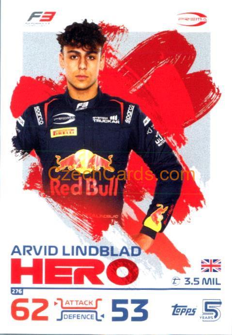 Arvid Lindblad F3 Hero 2024 Topps Turbo Attax #276