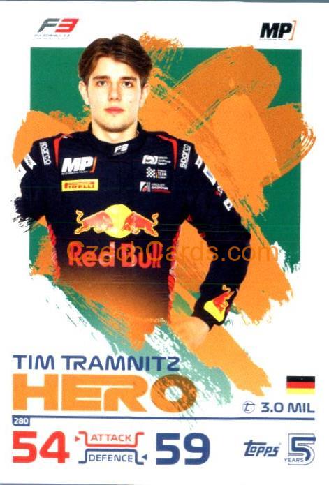 Tim Tramnitz F3 Hero 2024 Topps Turbo Attax #280
