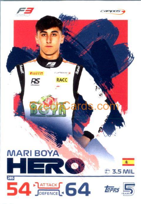 Mari Boya F3 Hero 2024 Topps Turbo Attax #285