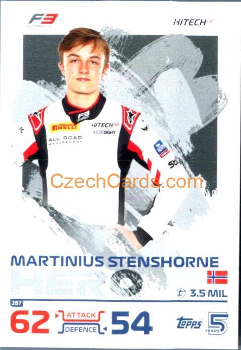 Martinus Stenshorne F3 Hero 2024 Topps Turbo Attax #287