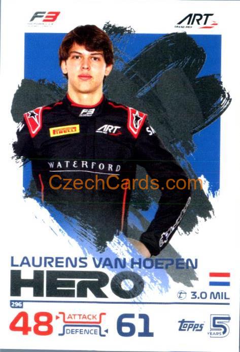 Laurens Van Hoepen F3 Hero 2024 Topps Turbo Attax #296