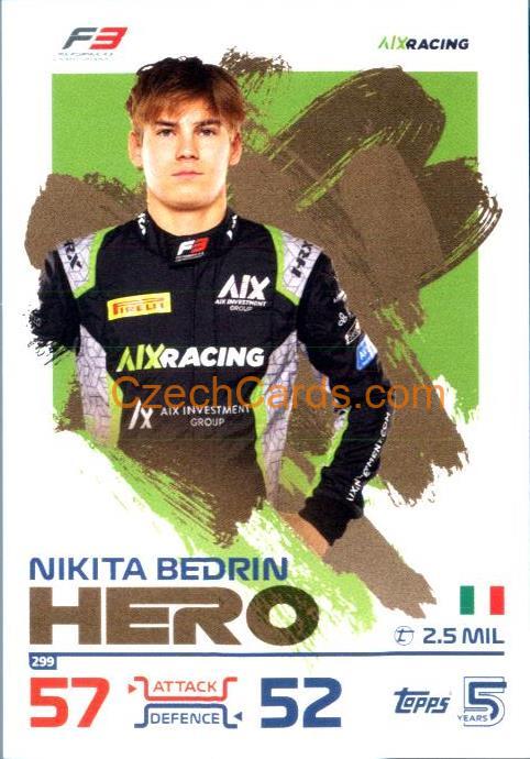 Nikita Bedrin F3 Hero 2024 Topps Turbo Attax #299