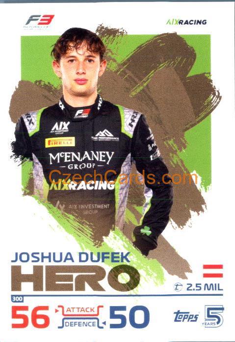 Joshua Dufek F3 Hero 2024 Topps Turbo Attax #300