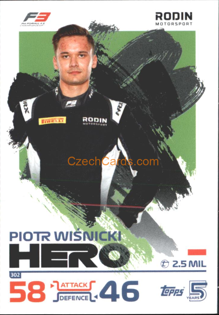 Piotr Wisnicki F3 Hero 2024 Topps Turbo Attax #302