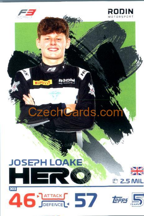Joseph Loake F3 Hero 2024 Topps Turbo Attax #303