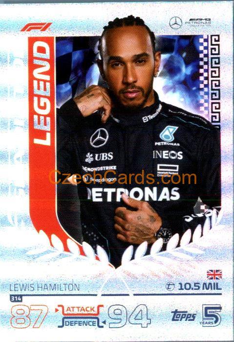 Lewis Hamilton F1 Gladiator 2024 Topps Turbo Attax #314